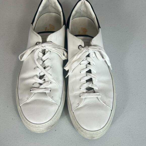 Good Man Brand Sneaker Shoes Mens 13 White Leather Casual Walking Low Italy